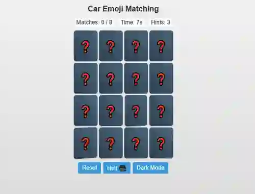 Spēle Car Emoji Matching online