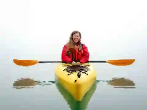 Spēle Kayak Kayaking Lake Jigsaw online