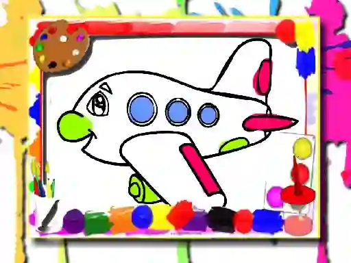 Spēle Airplane Coloring Book online