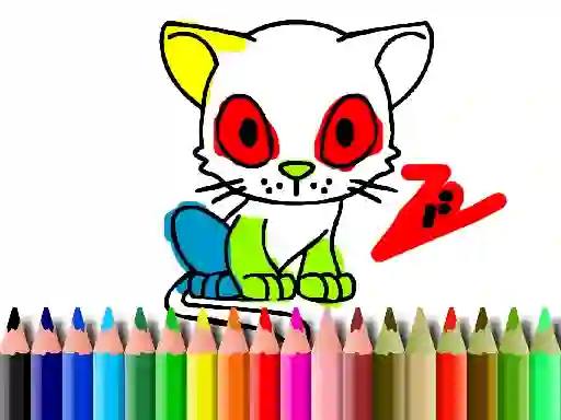 Spēle Back To School: Cat Coloring online