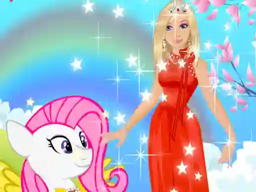 Spēle Barbie and Pony Dressup online
