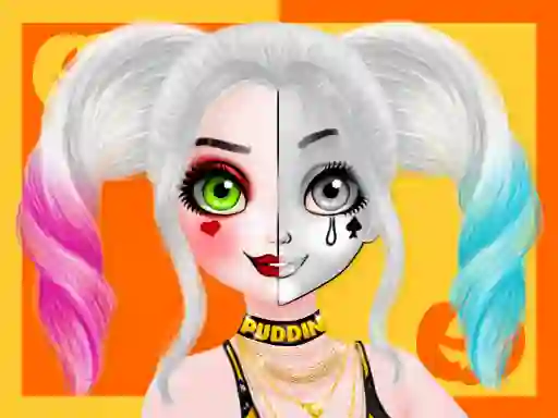 Spēle Princess Halloween Makeup Halffaces Tutorial online