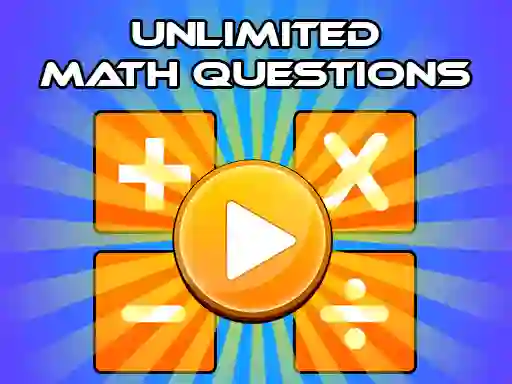 Spēle Unlimited Math Questions online