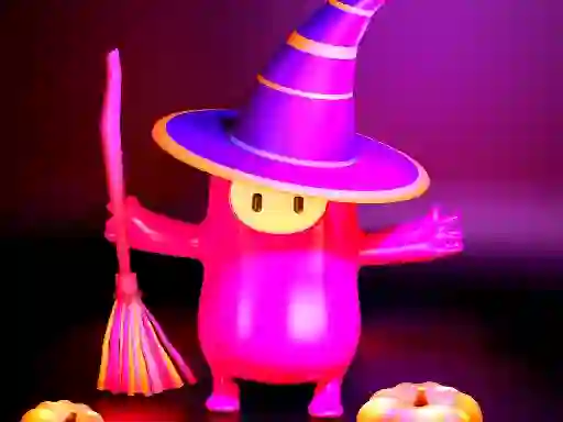 Spēle Fall Guys Halloween Puzzle online
