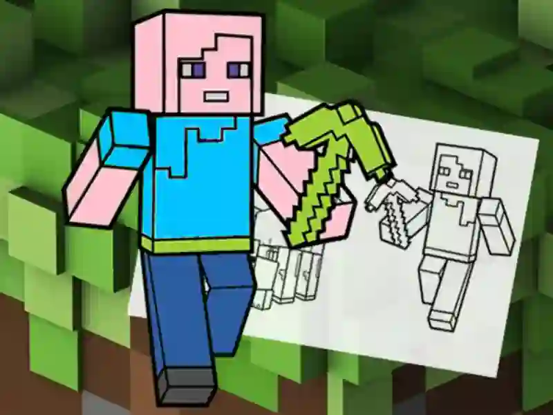 Spēle Minecraft Fun Coloring Book online