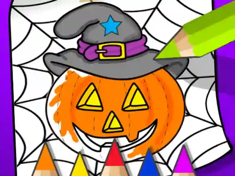 Spēle Halloween Coloring Book online