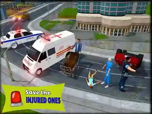 Spēle Ambulance Rescue Driver Simulator 2018 online