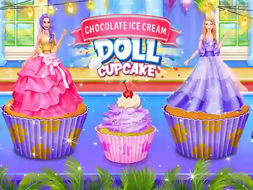 Spēle Ice Cream Doll Cake Maker online