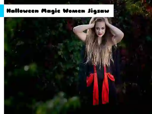 Spēle Halloween Magic Women Jigsaw online
