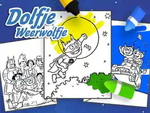 Spēle Coloring Alfie The Werewolf online