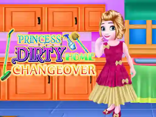 Spēle Princess Dirty Home Changeover online