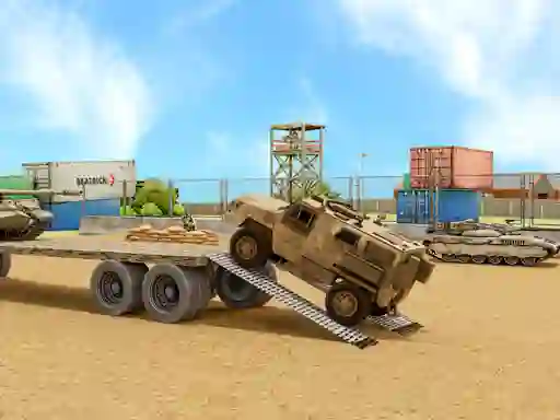Spēle Us Army Car Games Truck Driving online