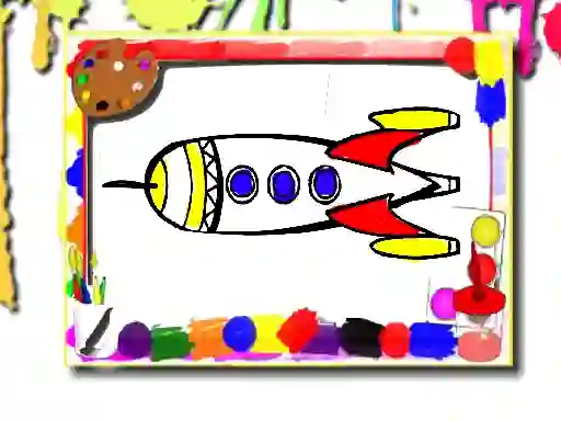 Spēle Rockets Coloring Book online