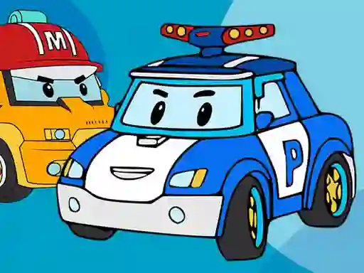 Spēle Robocar Coloring Book online
