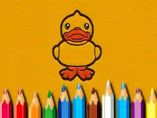 Spēle Back To School: Ducks Coloring Book online