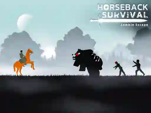 Spēle Horseback Survival Zombies Escape online