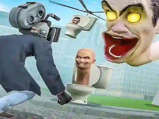 Spēle Skibidi Toilet TopDown Survival online