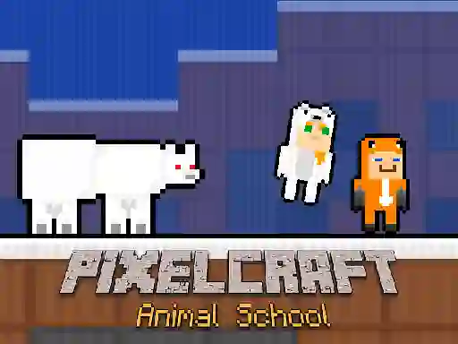 Spēle PixelCraft Animal School online