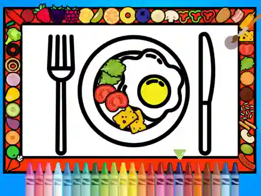 Spēle Color and Decorate Dinner Plate online