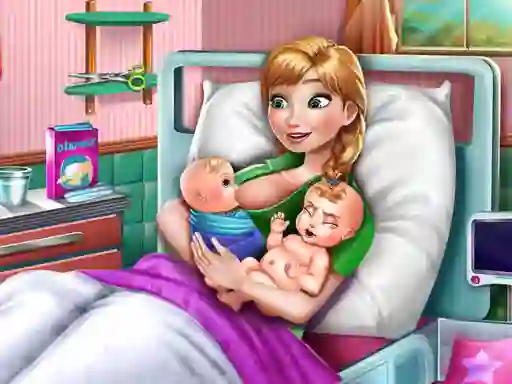 Spēle Ice Princess Twins Birth online