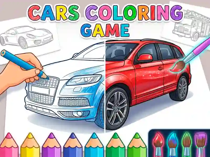 Spēle Cars Coloring Game online