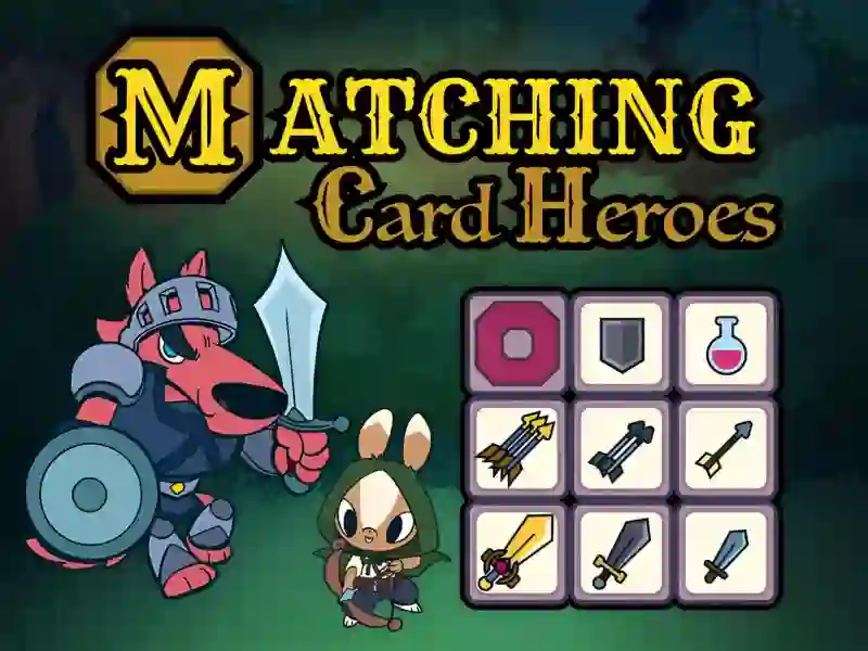 Spēle Matching Card Heroes online