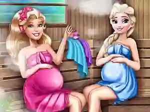 Spēle Cute Mommies Pregnant Sauna online