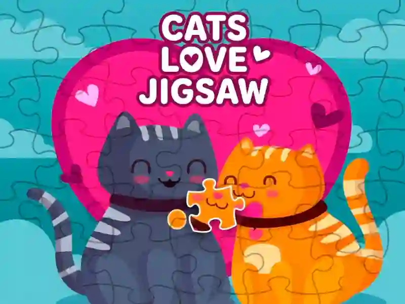Spēle Cats love jigsaw online