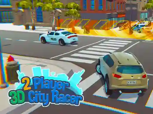 Spēle 2 Player 3D City Racer online