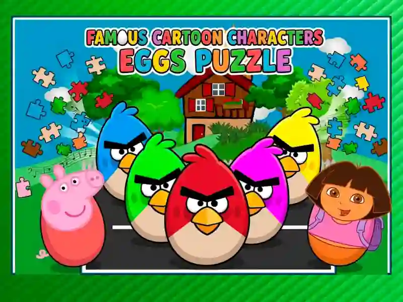 Spēle Famous Cartoon Characters Eggs online