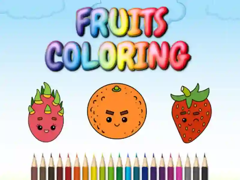 Spēle FRUITS COLORING online