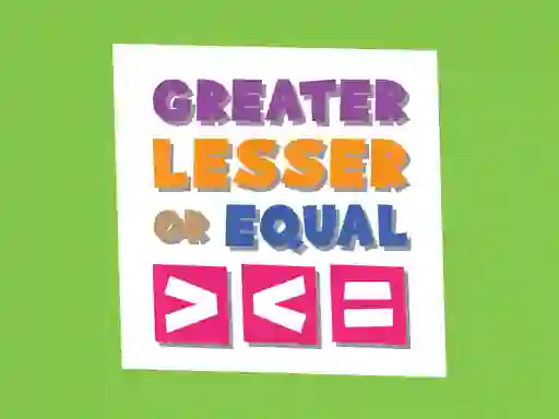 Spēle Greater Lesser Or Equal online