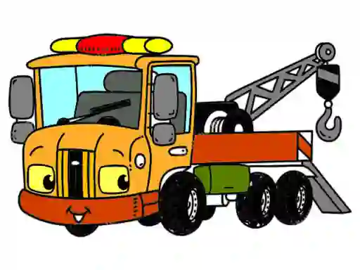 Spēle Tow Trucks Coloring online