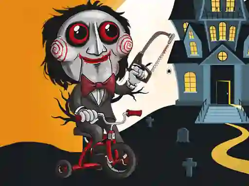 Spēle Scary Faces Jigsaw online