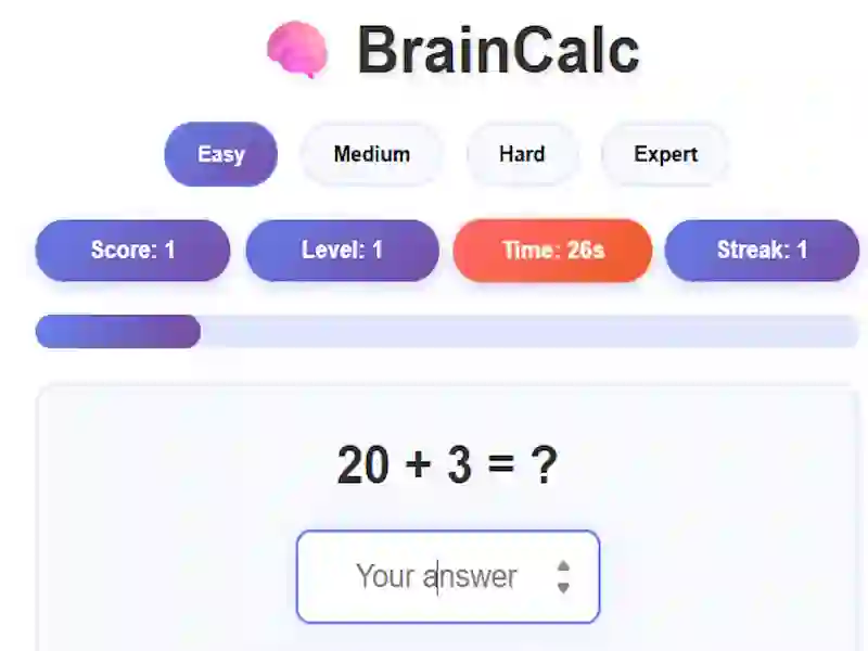 Spēle BrainCalc online