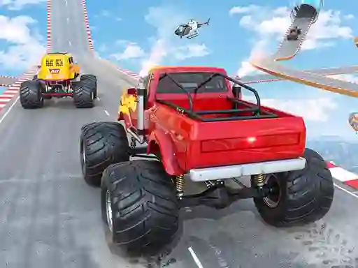 Spēle Mega Ramp Monster Truck Race online