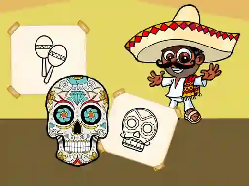 Spēle Crazy Mexican Coloring online