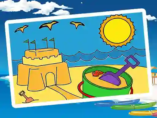 Spēle Summer Coloring Pages online