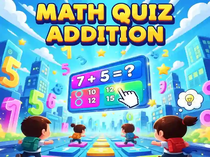 Spēle Math Quiz Addition online
