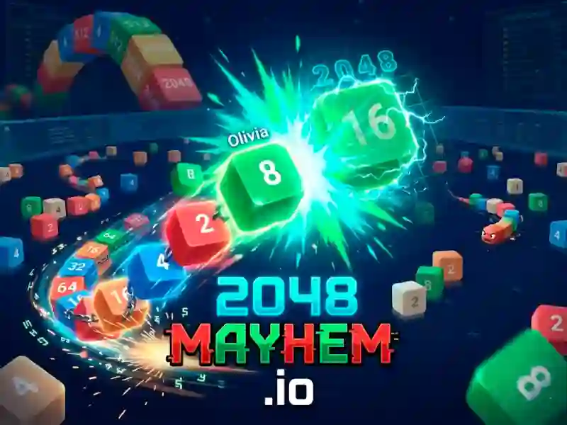 Spēle 2048 Mayhem.io online