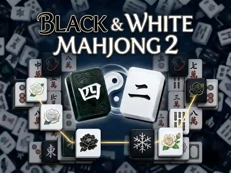 Spēle Black & White Mahjong 2 online