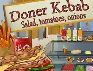 Spēle Doner Kebab Salad, Tomatoes, Onions online