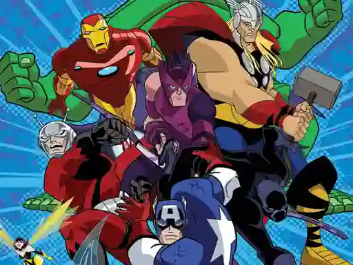 Spēle Avengers Coloring online