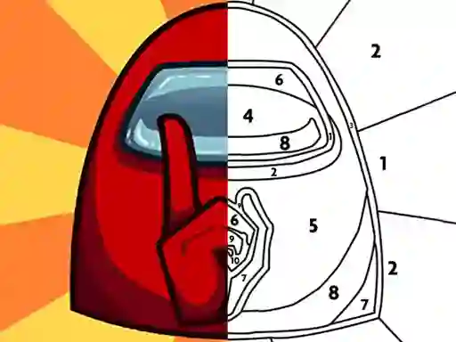 Spēle Among Them Coloring Book online