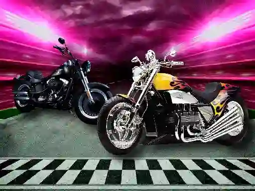 Spēle Motorbike Puzzle Challenge online