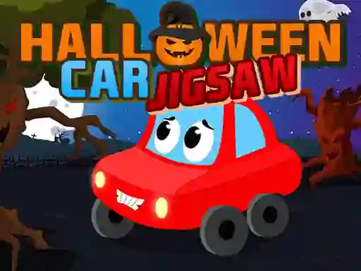 Spēle Halloween Car Jigsaw online