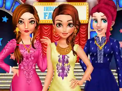 Spēle Princess indian gala fashion online