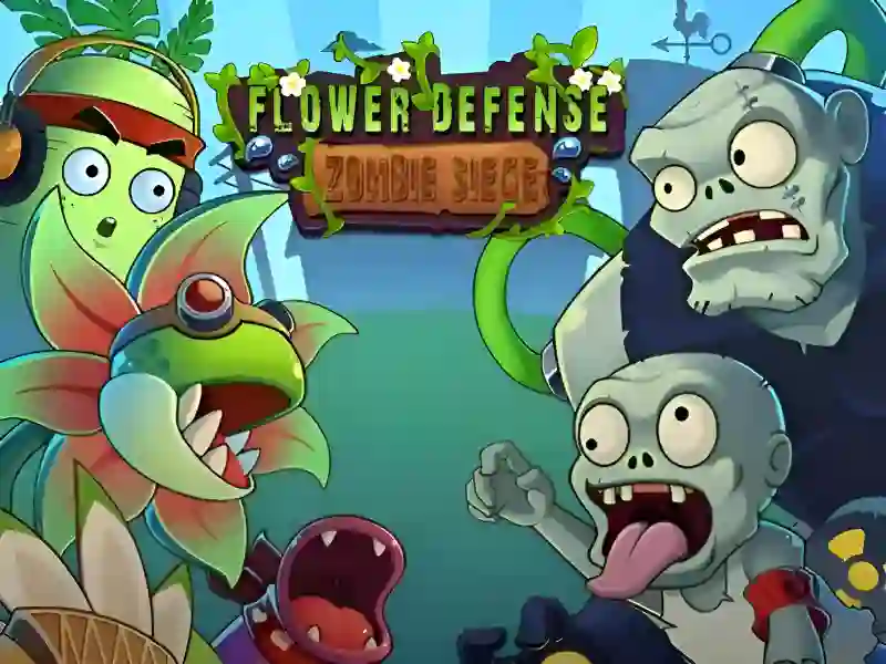 Spēle Flower Defense Zombie Siege online