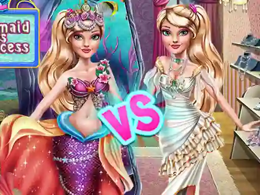 Spēle Ellie Mermaid vs Princess online