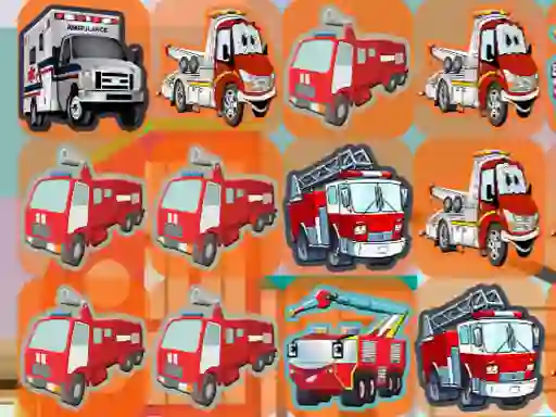 Spēle Emergency Trucks Match 3 online